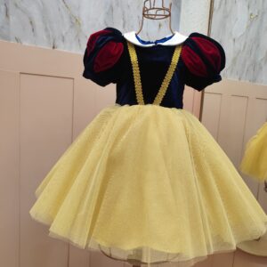 Vestido Inspiração Branca de Neve