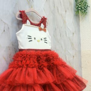 Vestido Hello kitty explosão luxo